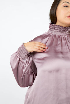 PLEATED TOP plus-size - AMOUR781