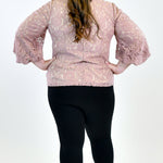 BLUSH LACE TOP plus-size - AMOUR781
