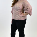 BLUSH LACE TOP plus-size - AMOUR781