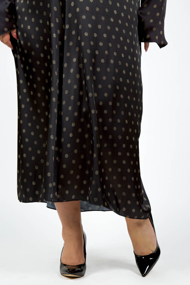 SUN DOT DRAPED SLIP SKIRT - AMOUR781