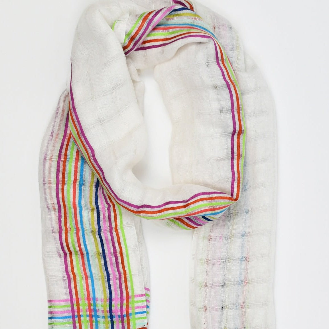 STRIPE BORDER WRAP plus-size - AMOUR781