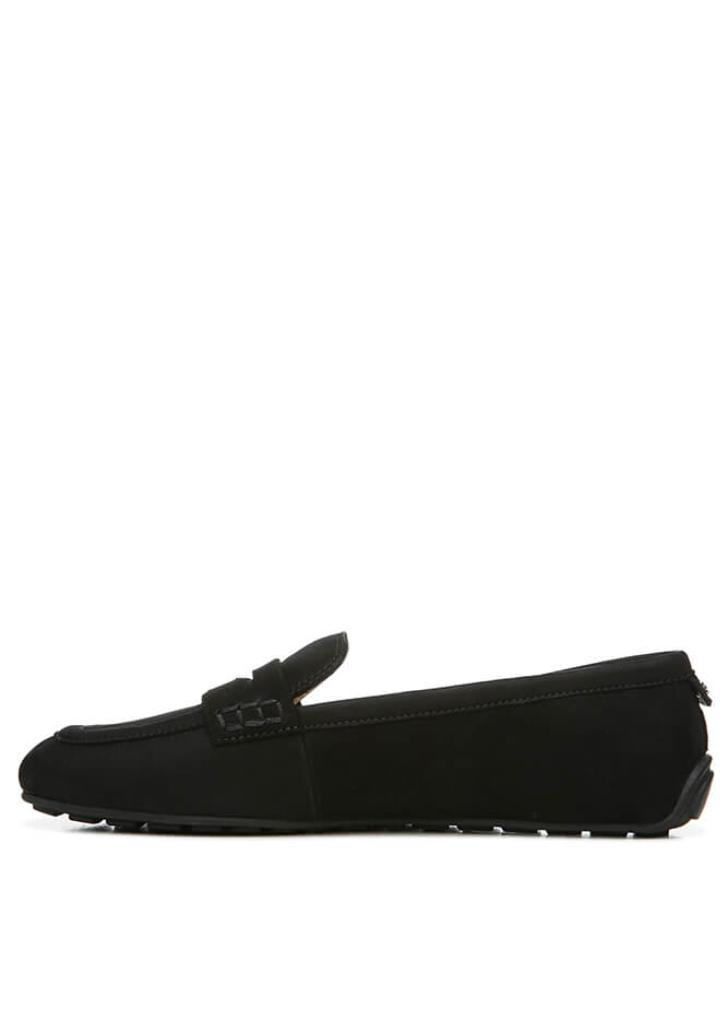 Tucker Penny Loafer in Black Suede designed by Sam Edelman
