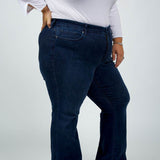 WAIST MATCH RELAXED FLARED JEANS - AMOUR781