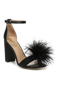 YARO FEATHER HEEL plus-size - AMOUR781