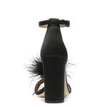 YARO FEATHER HEEL plus-size - AMOUR781