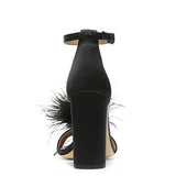 YARO FEATHER HEEL plus-size - AMOUR781