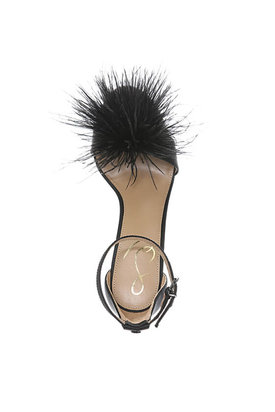 YARO FEATHER HEEL plus-size - AMOUR781