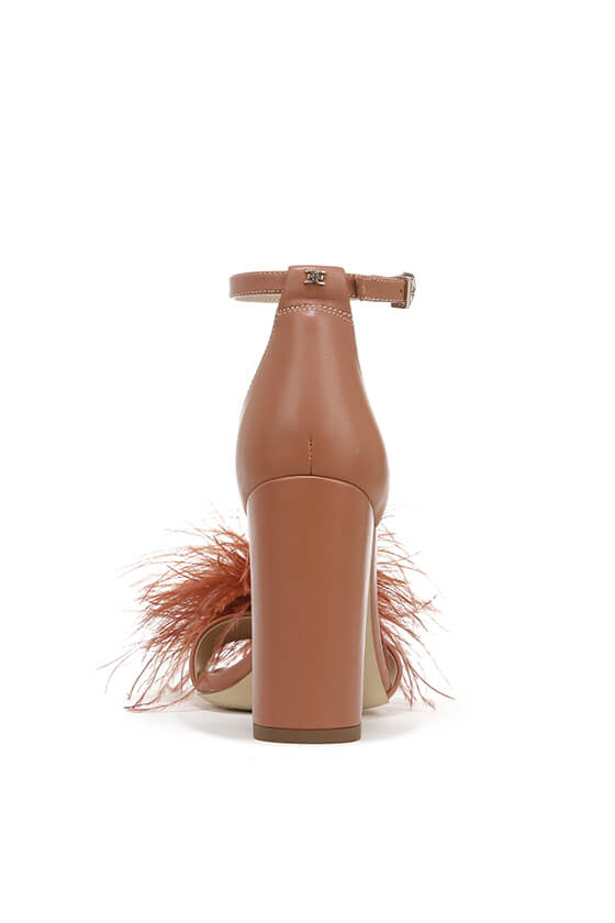 Yaro Feather Heel in Sienna Rose designed by Sam Edelman