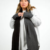 RECYCLED WISHBONE CABLE HANDWARMERS plus-size - AMOUR781